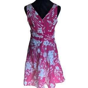 Vintage Robbie Bee Fuchsia Rose Garden Party Dress Romantic Coquette Y2K Chic